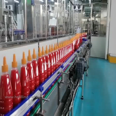machine de remplissage en plastique complètement automatique de ketchup de bouteille de bouteille en verre de machine de remplissage de remplisseur de bouteille de ketchup de 10000bph 500ml